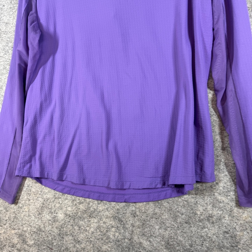 IBKUL Purple Quarter Zip Pullover XL UPF 50+ Golf Athletic Pickleball Top - Picture 14 of 16